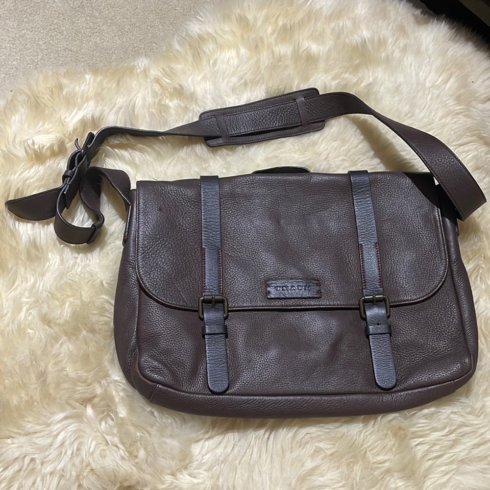 Trask Soft leather messenger bag